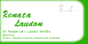 renata laudon business card