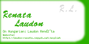 renata laudon business card